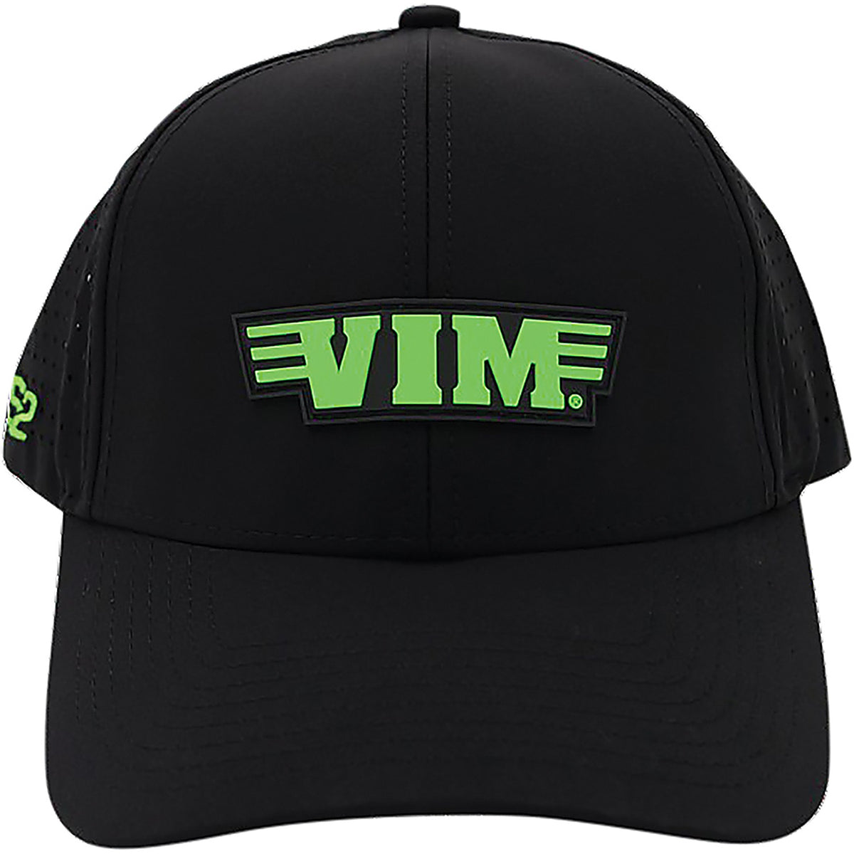 VIM Tools - PVCBK-6 - Black PVC Hat, Green Vim & S2 Logo (6 Panel)