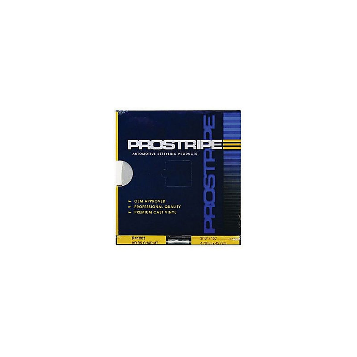 Prostripe - R41001 - 3/16IN x 150' Multistripes Medium Dark Charcoal Metallic