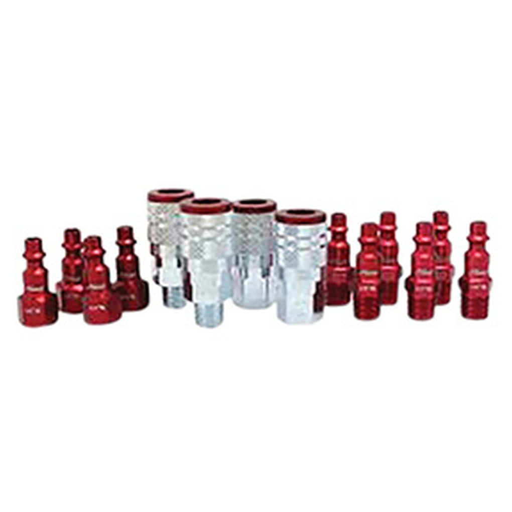 Milton - S-314MKIT - ColorFit 14pc. Coupler/Plug Set, M-style Red, 1/4IN NPT