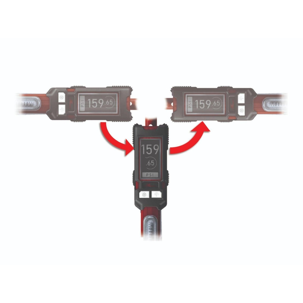 Milton - S-586E - Precision Inflator Gauge, Digital 0-160 PSI, w/ dual foot chuck & 15 in Hose