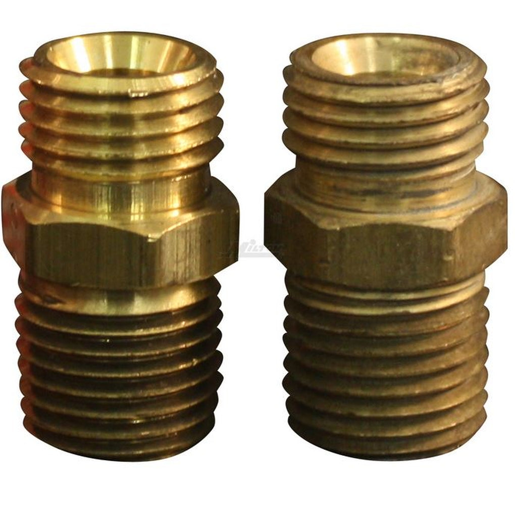 Milton - S-648 - M. Hex, 1/4 in NPT x 1/4 in NPS, 2/cd