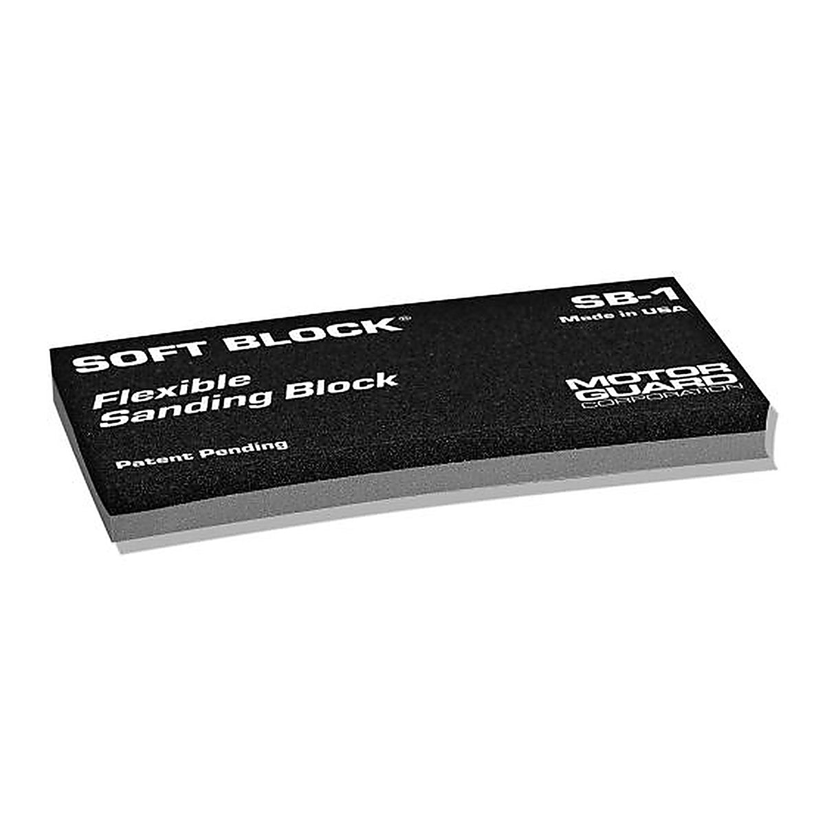 Motor Guard - SB-1 - Double Density Flexible Sanding Block, 65 mm W X 130 mm L, 13 mm Thk, PSA Attachment, Foam