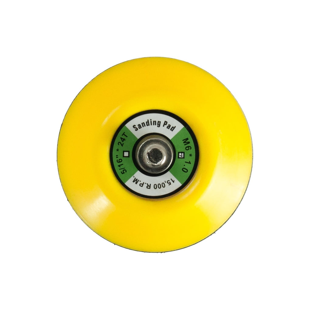 AES|SP|10M - Sanding Pad, 3 in Dia, M6 x 1 Arbor