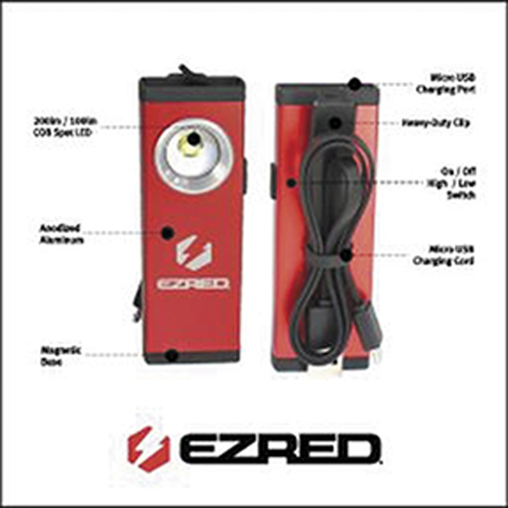E-Z Red - SPR12 - SPOT Rechargeable Pocket Spotlight, 200lm, 12 Pack