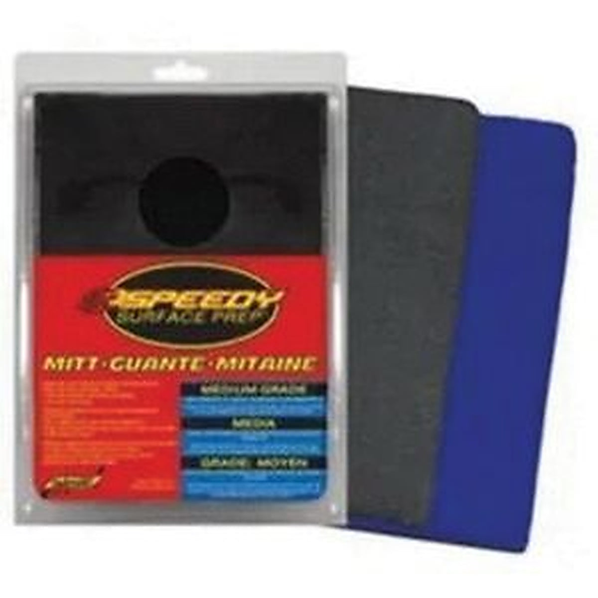SM Arnold - SSP-576 - Speedy Surface Prep Medium Grade Clay Mitt, 8.7 Inch L X 6 Inch W, Black/Blue, Solid