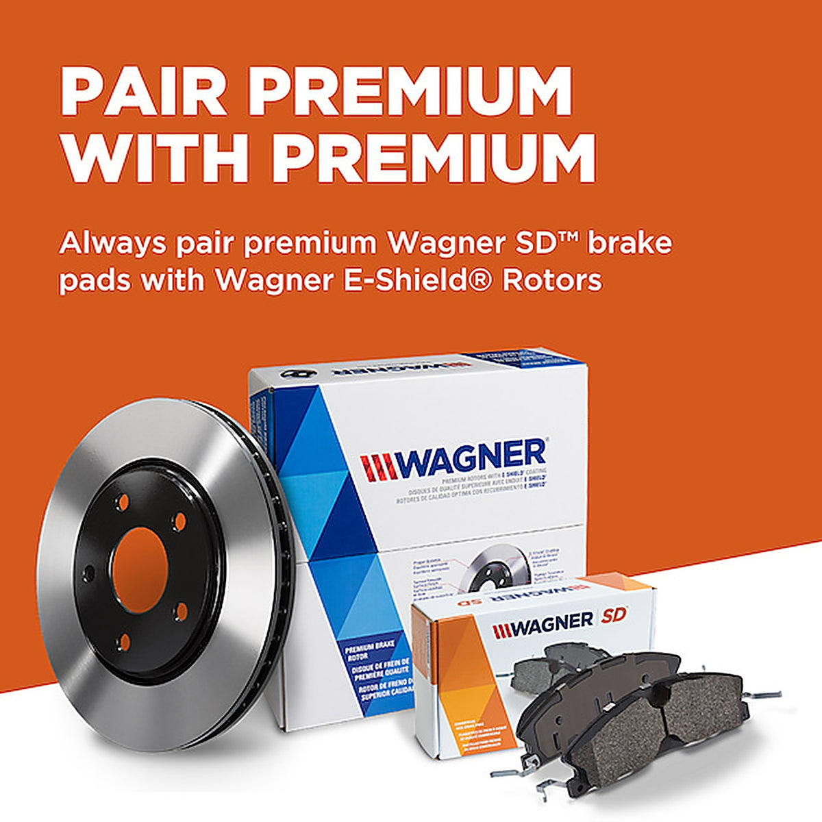 Wagner - SX734 - SevereDuty Front; Rear Disc Brake Pad Set