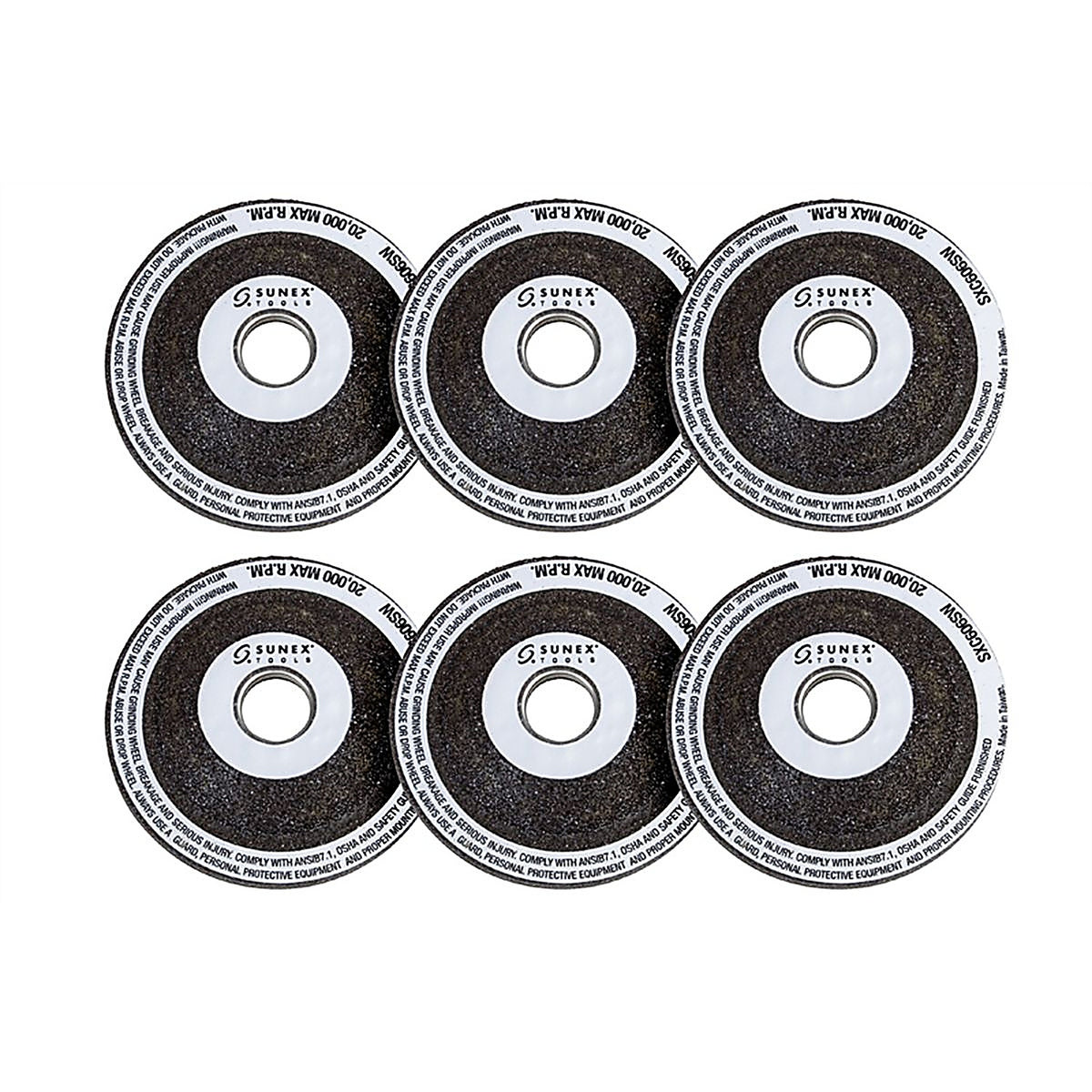 Sunex Tools - SXC606GW6 - 2 Grinding Wheel for SXC606, 6pc.