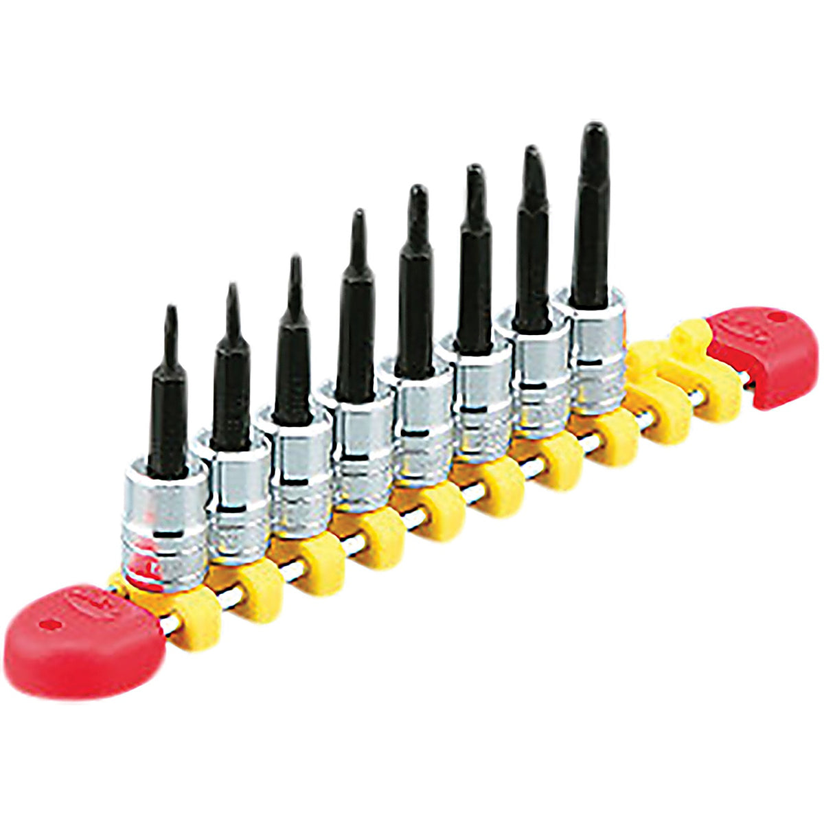 Nepros - TBT208TH - 1/4 Inch Sq. T-Type Torx Bit Socket Set for Tamper Resistance Fasteners (8Pcs.)