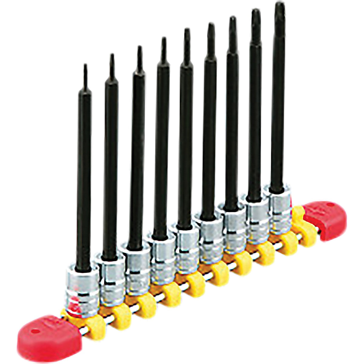 Nepros - TBT2L09T - 1/4 Inch Sq. Tt-Type Torx Bit Socket Set (9Pcs.)