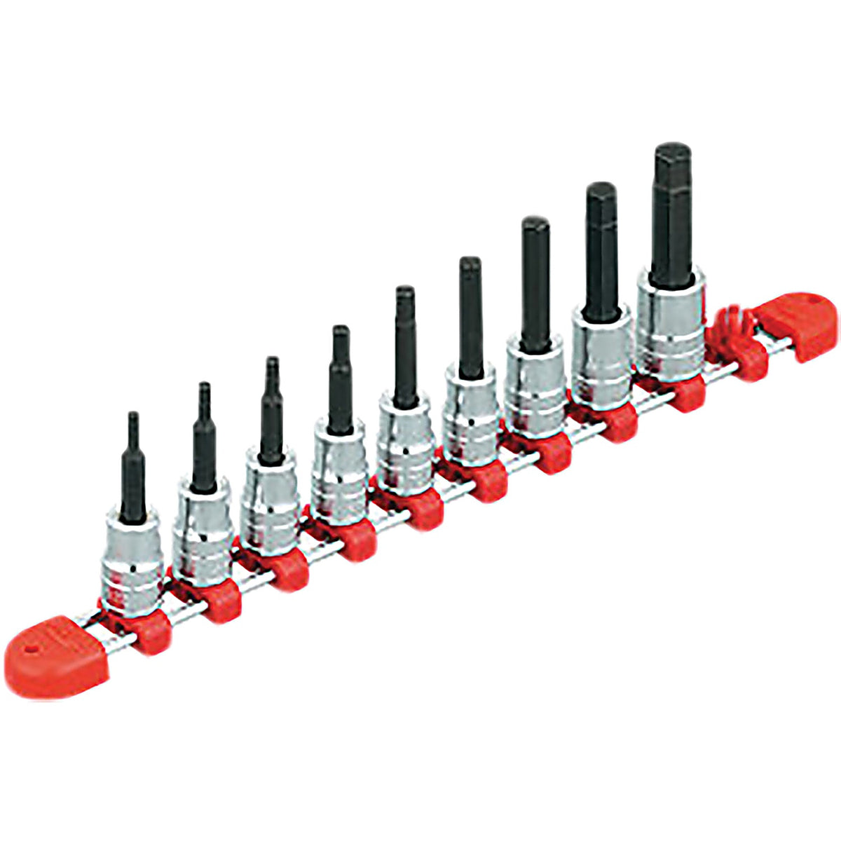 Nepros - TBT309BH - 3/8 Inch Sq. HEX Bit Socket Set (9Pcs.)