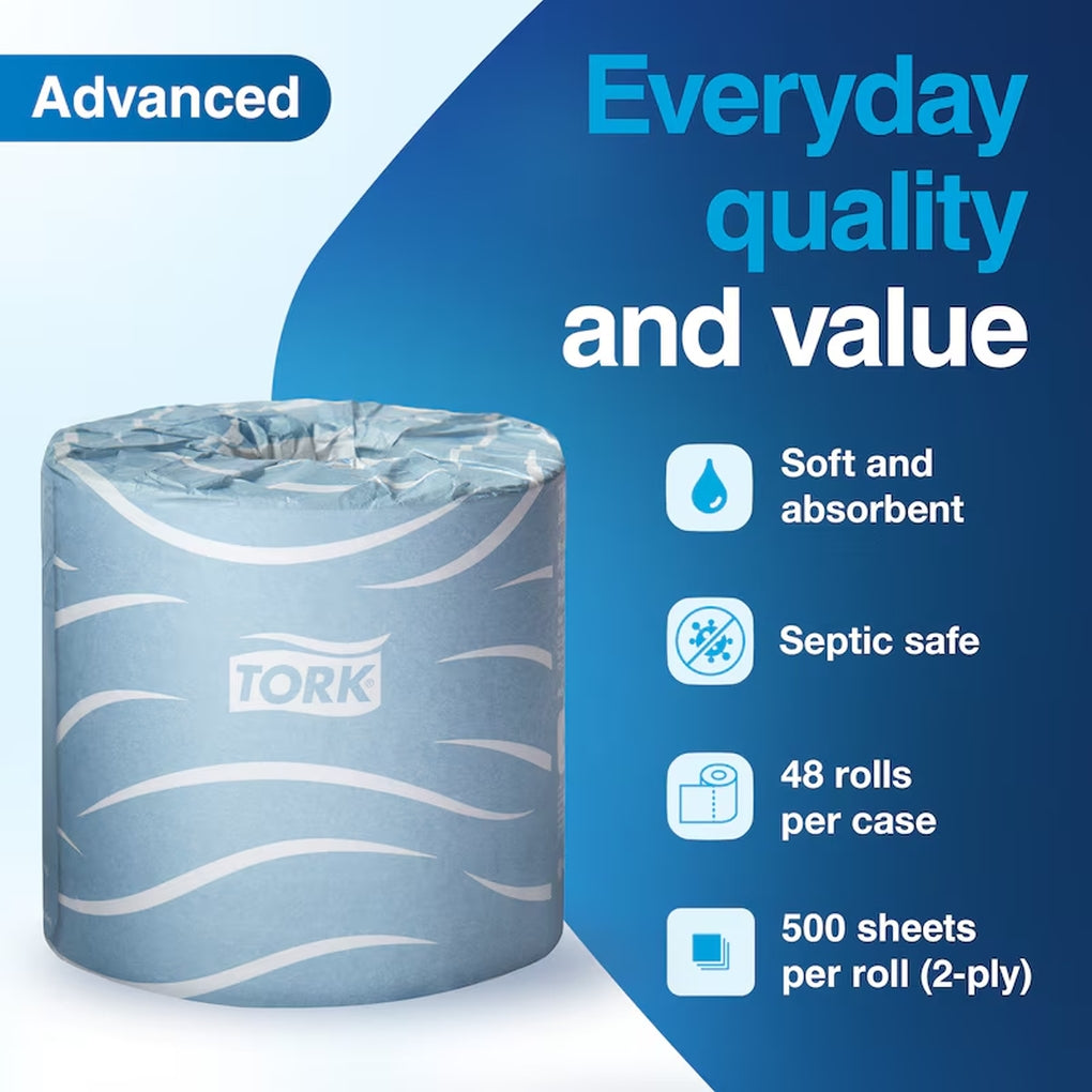 Tork - TM6130S - Advanced Bath Tissue Roll - 48/Case