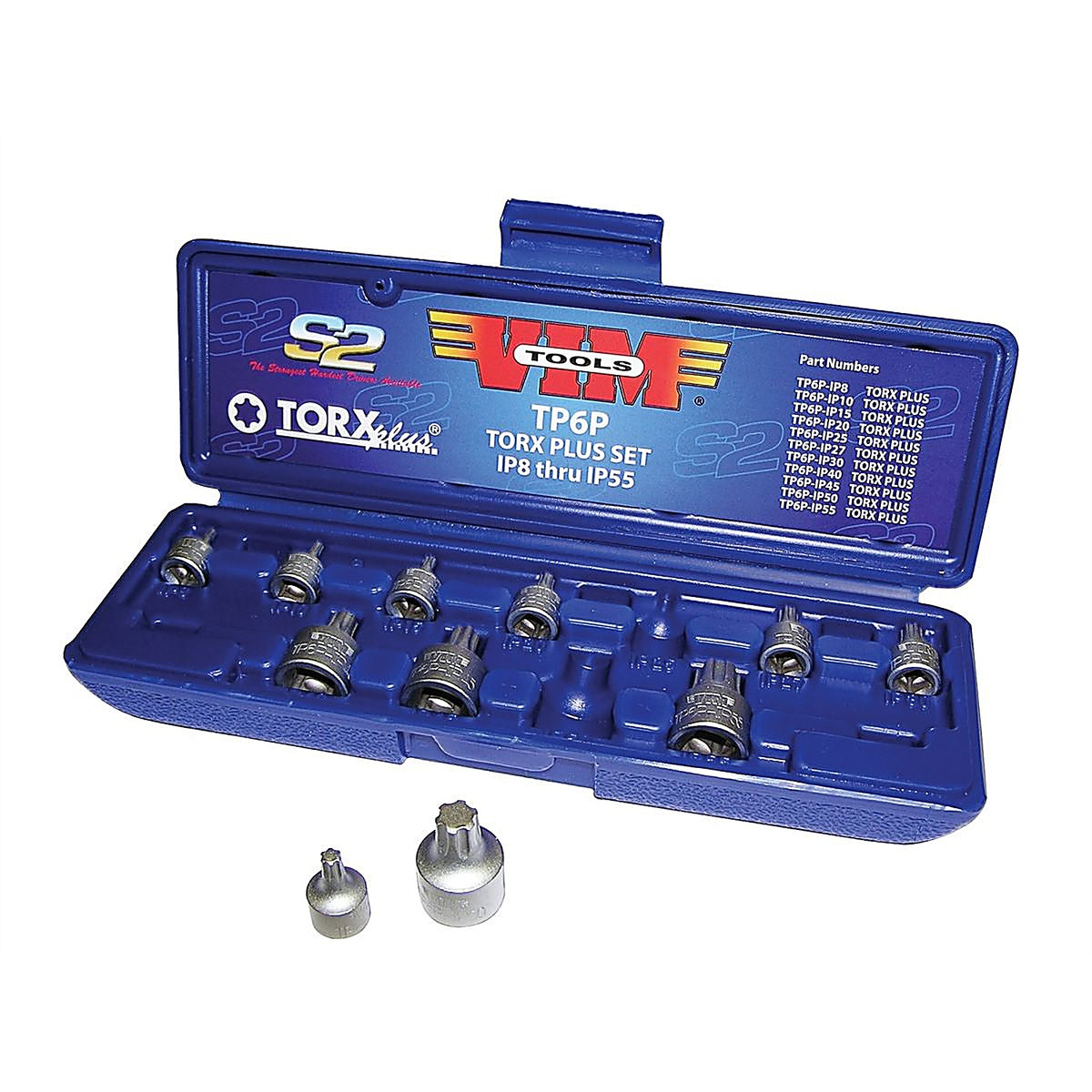 VIM Tools - TP6P - 11pc. Torx Plus Set, IP8 thru IP 55