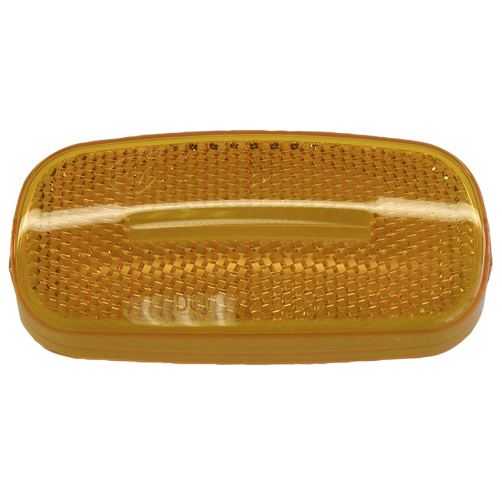 Peterson - V2549-15A Amber Replacement Lens Clearance/Side Marker w/Reflex Replacement Lenses