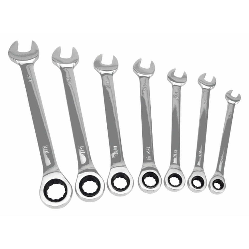 Performance Tool - W1091 - 7-Piece SAE Ratcheting Wrench Set