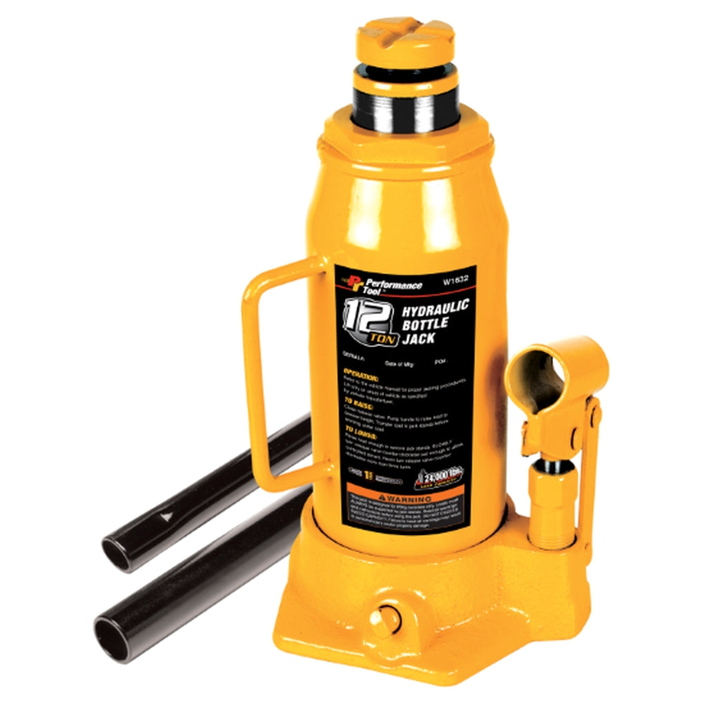 Performance Tool - W1632 - 12 Ton Hydraulic Bottle Jack