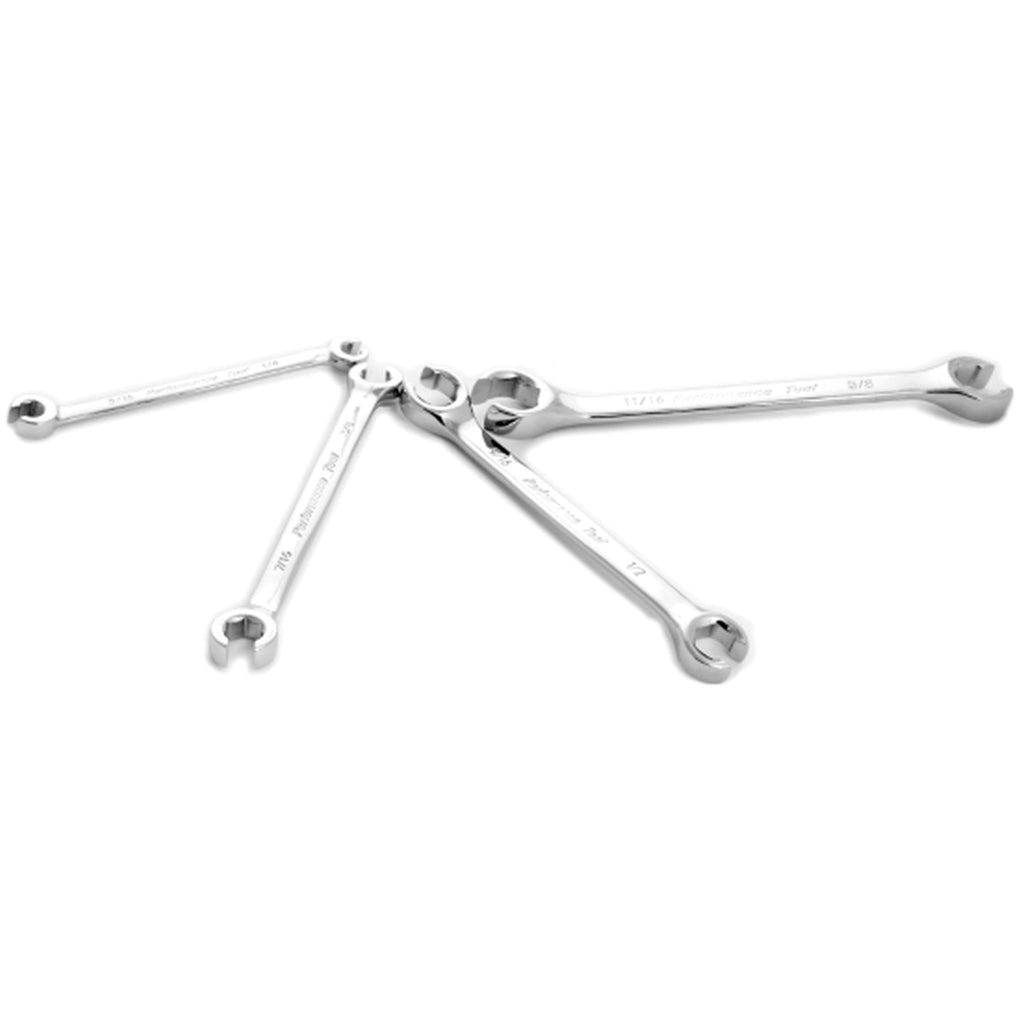 Performance Tool - W30430 - 4 Piece SAE Flare Nut Wrench Set
