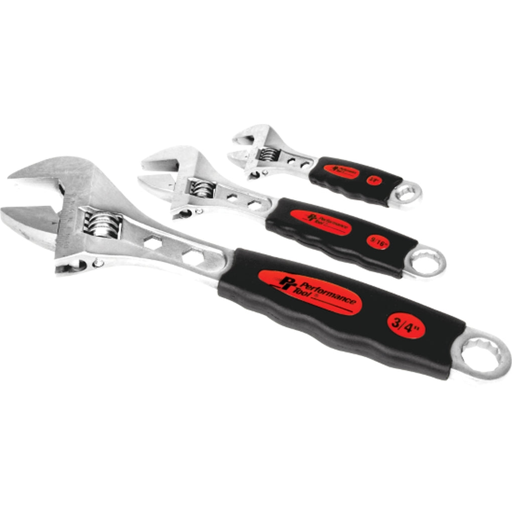 Performance Tool - W30703 - 3-Piece Soft Cushion Adjustable Wrench Set