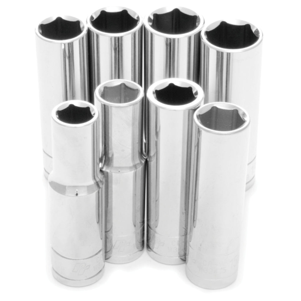 Performance Tool - W32400 - 8 Piece 1/2 in Dr MET DW Socket Set