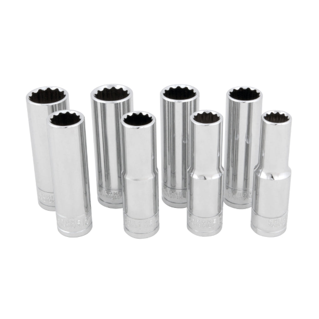 Performance Tool - W32700 - 8 Piece 1/2 in Dr 12pt MET Socket Set