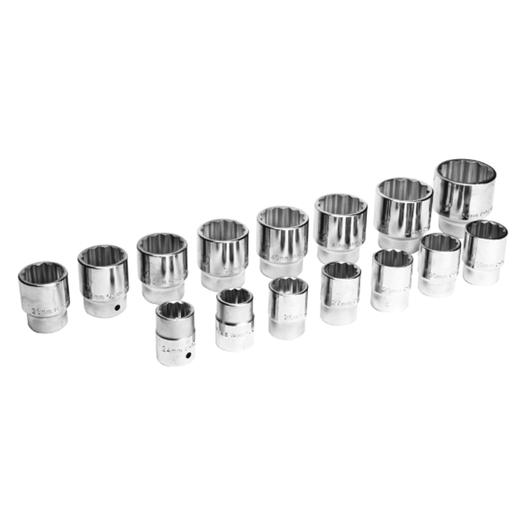 Performance Tool - W34906 - 16 Piece 3/4 in Dr. MM 12pt Socket Set