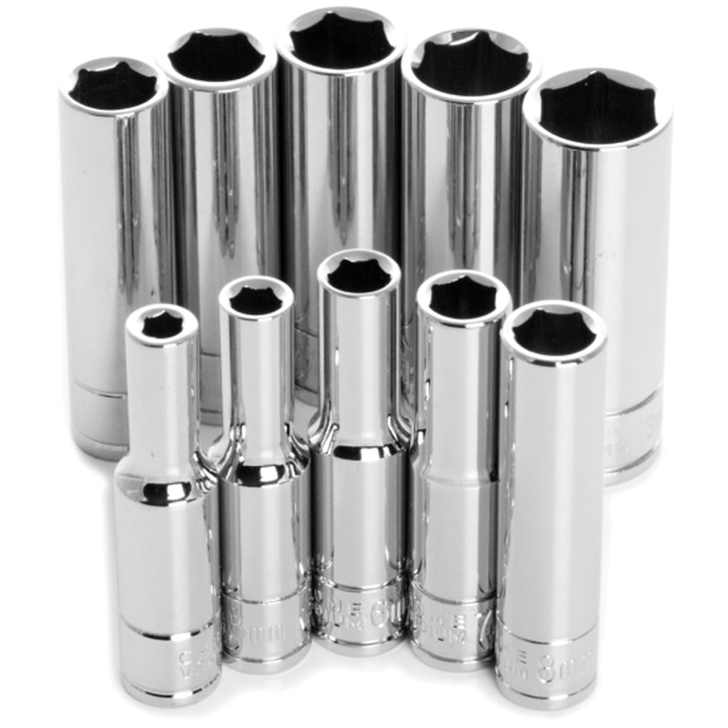 Performance Tool - W36400 - 10 Piece 1/4 in Dr 6pt MET DW Socket Set
