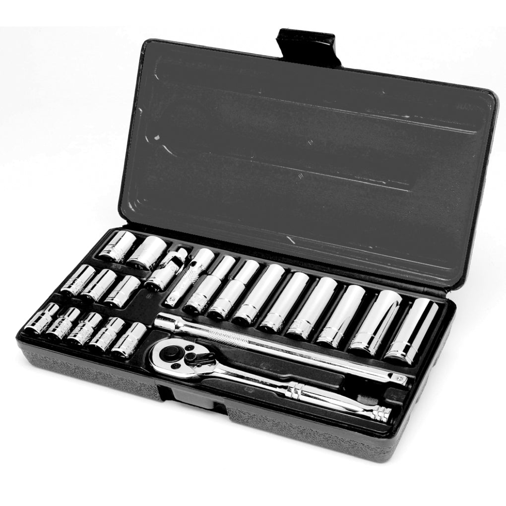 Performance Tool - W36904 - 22 Piece MET 1/4 in Dr Socket Set