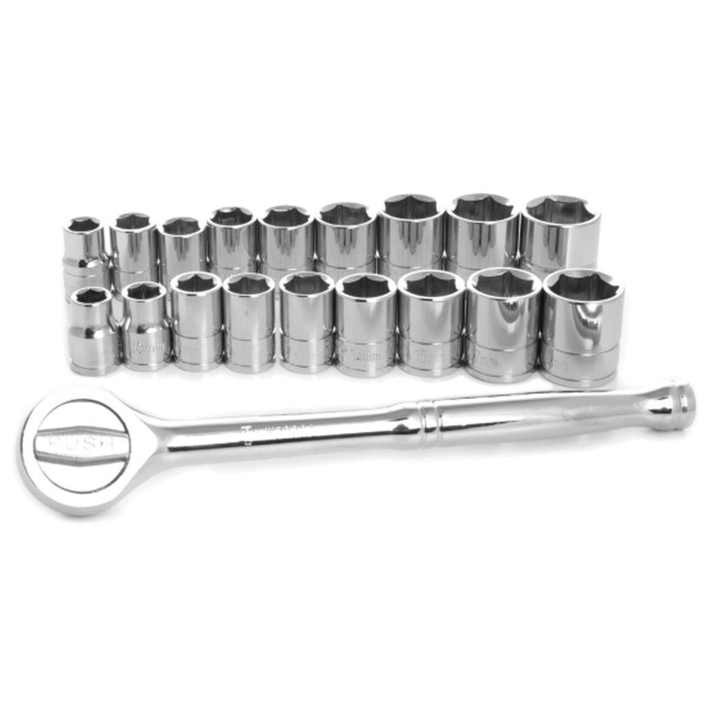 Performance Tool - W38301 - 19 Piece 3/8 in Dr Socket Set