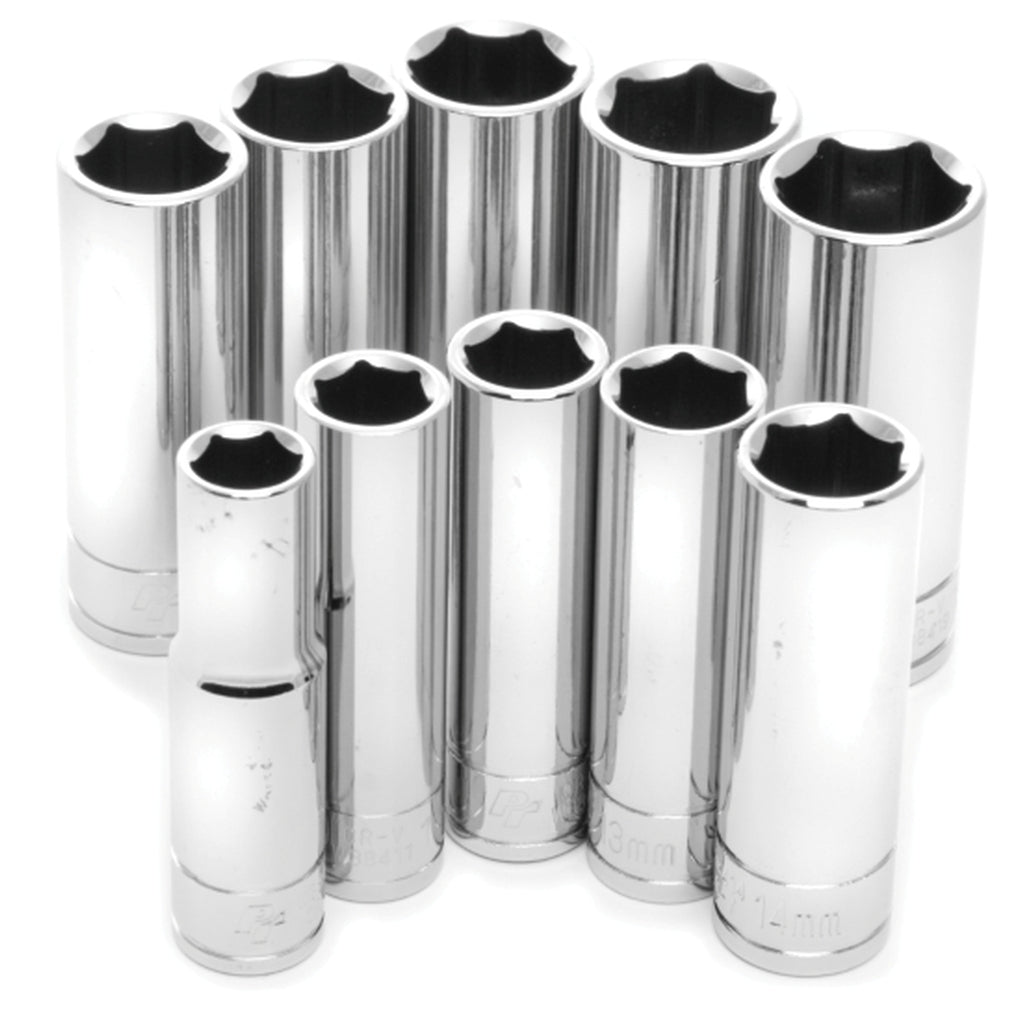 Performance Tool - W38402 - 10 Piece 3/8 in Dr MET DW Socket Set