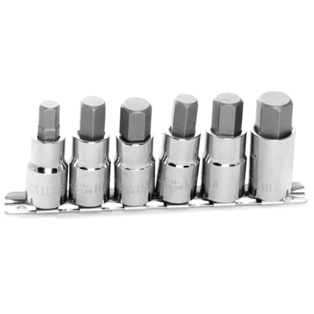 Performance Tool - W38886 - 6 Piece 1/2 in Dr SAE/MET Hex Bit Set