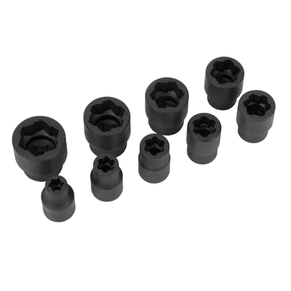 Performance Tool - W38917 - 9pc 3/8 in Dr MET Bolt Extractor