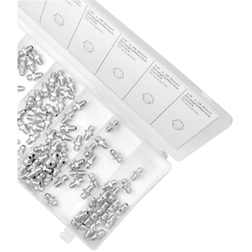 Performance Tool - W54251 - 100-Piece Standard Grease Fitting Assortment