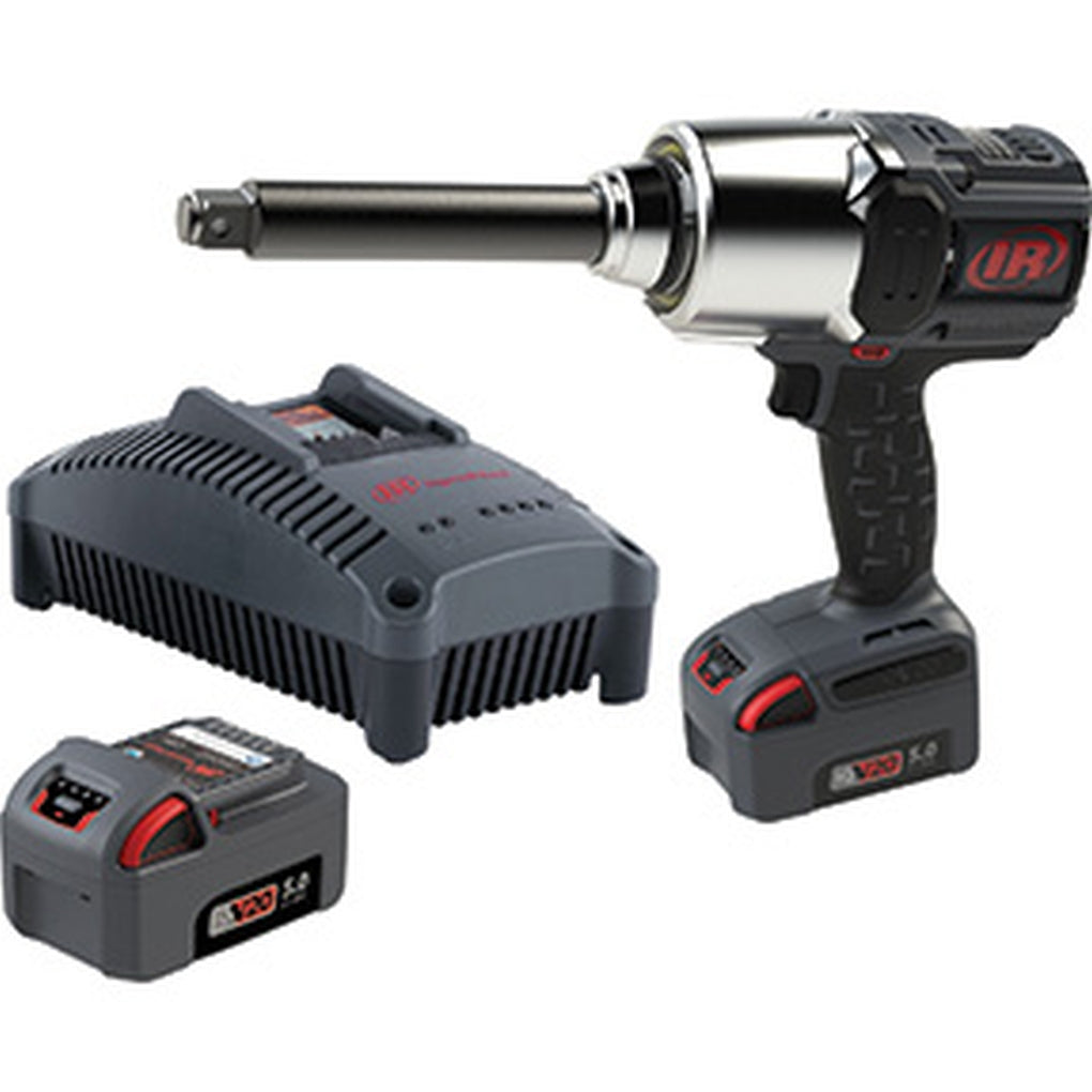 Ingersoll Rand - W8571-K2 - 3/4IN 20V Cordless Impact Wrench 2 Battery Kit, 2000 ft-lb Torque, 6IN Extended Anvil, Friction Ring