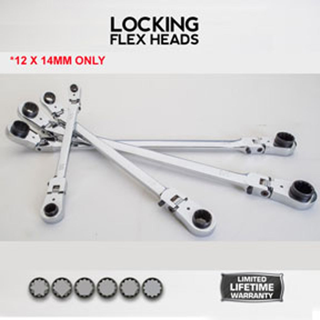 E-Z Red - WRM1214 - 12 x 14mm Extra Long Locking Flex Head Wrench