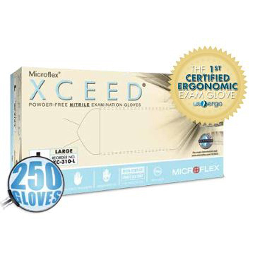 Ansell - XC-310 - XCEED Powder-Free Examination Gloves, X-Small - 250/Pack