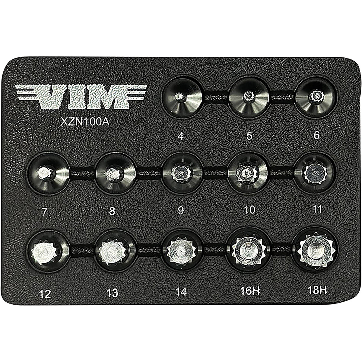 VIM Tools - XZN100A - 13 Piece Triple Square Driver Set, Includes: Xzn4 - Xzn18h, 1/4Â’Â’, 3/8Â’Â’ & 1/2Â’Â’ Drive